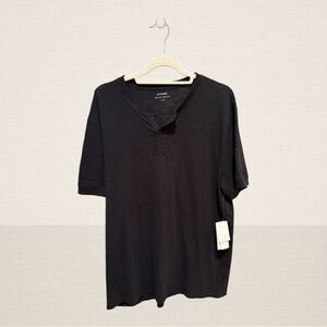 Vince Black Henley Shirt